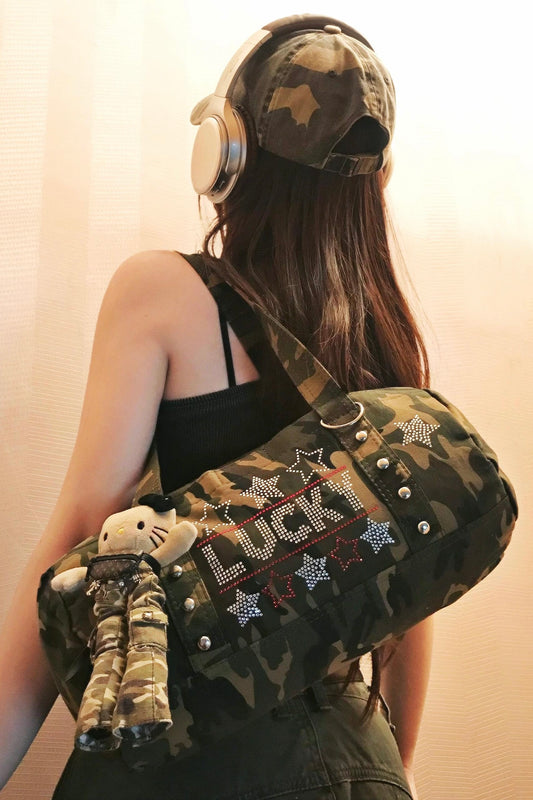camouflage long leg HelloKitty bag charm +bag