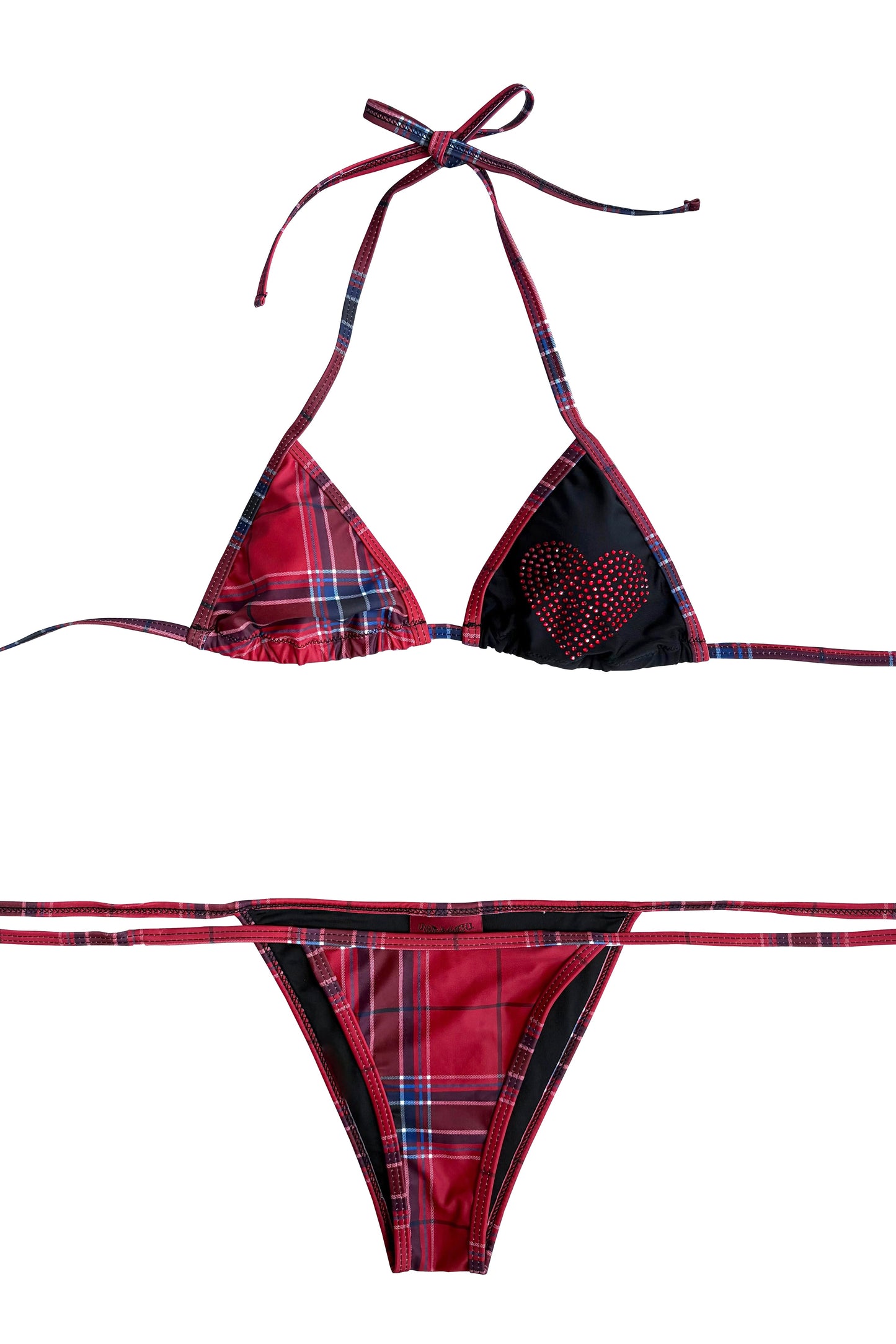 scheme love rhinestones swimsuit