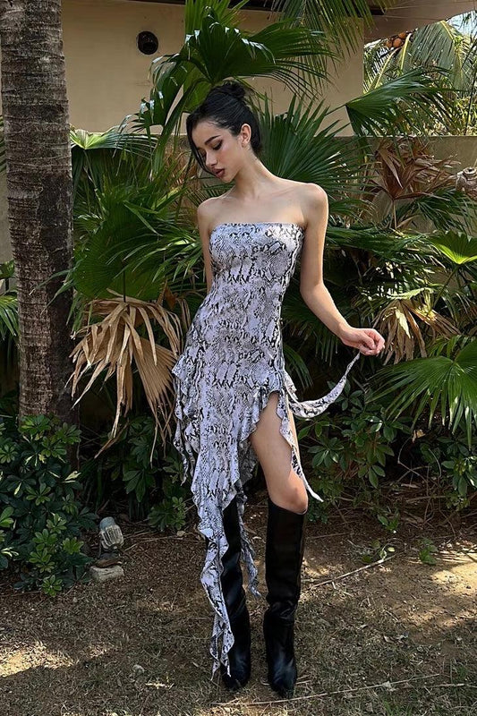 Snake tube top dress