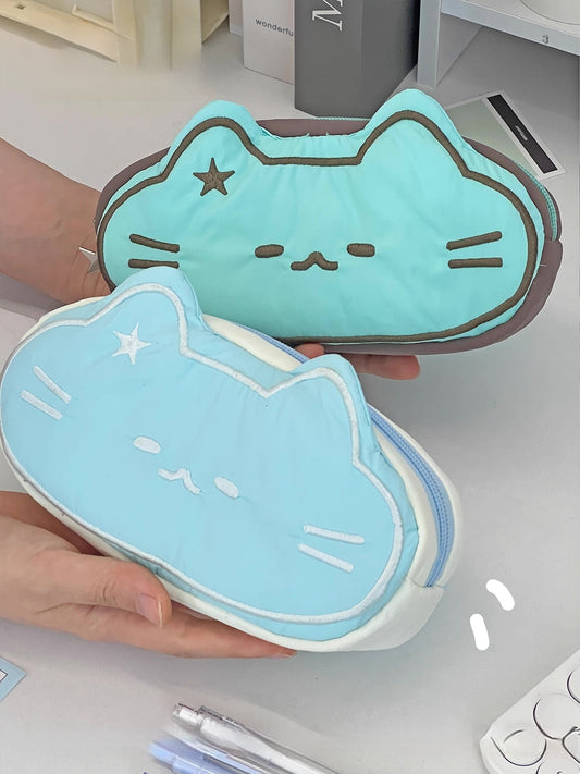 Mint Star Cat Pencil Case