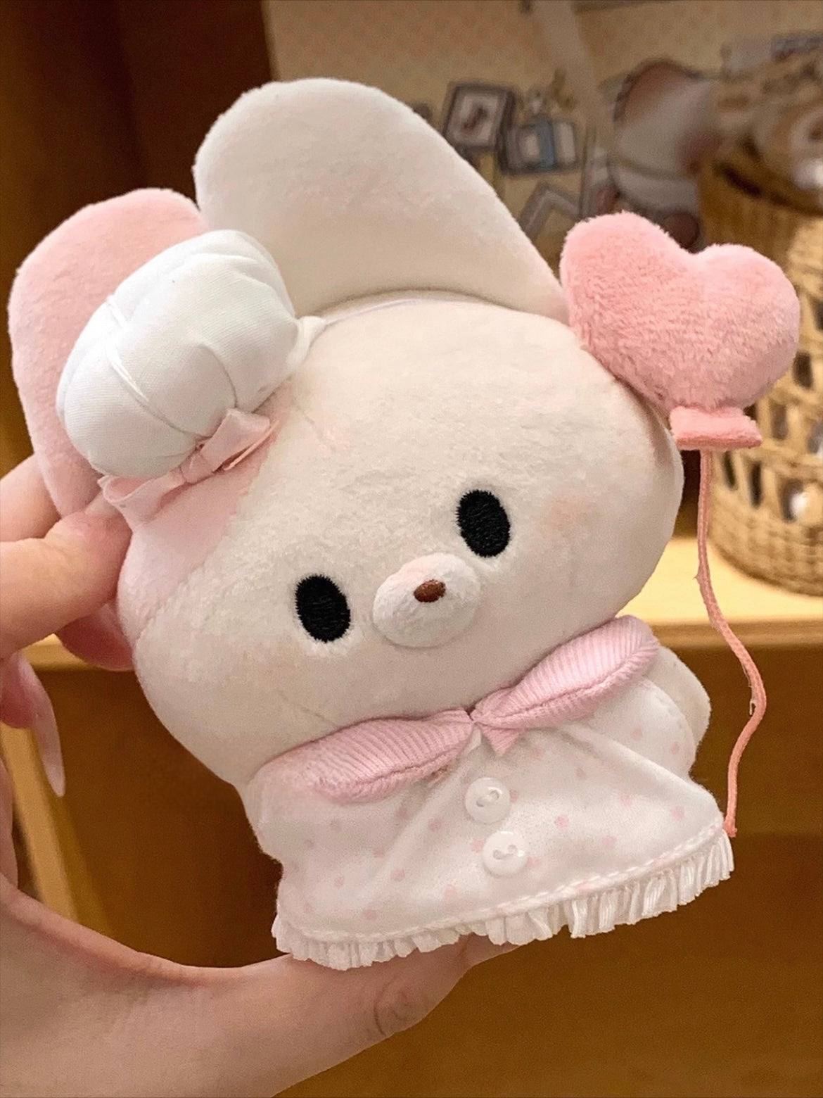 Qixi Pudding Rabbit Bubu [Confession Balloon] Plush Charm