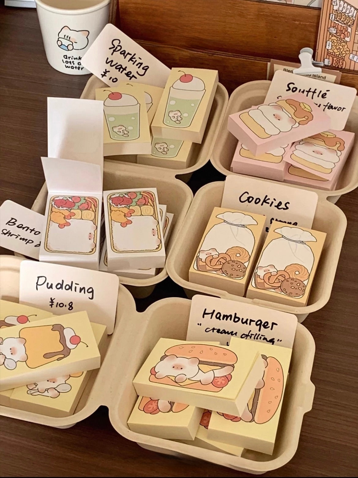 Mantou cat [pupuhome food series] mini note