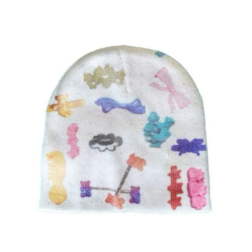 Drawing Print Knit Beanie