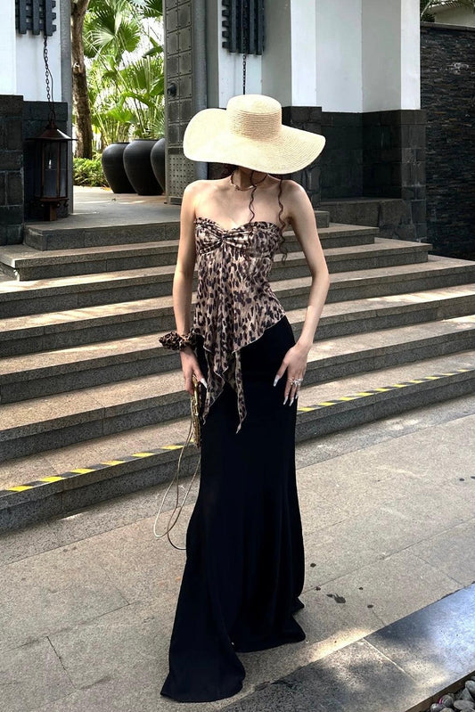 Black maxi skirt