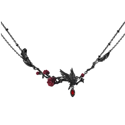 Qin Che throne crow necklace