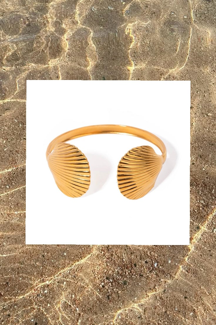 starfish Shell Rings Bracelet 8 pieces Set