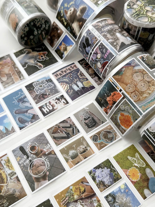 Romantic Holiday Series PET Tape Stickers