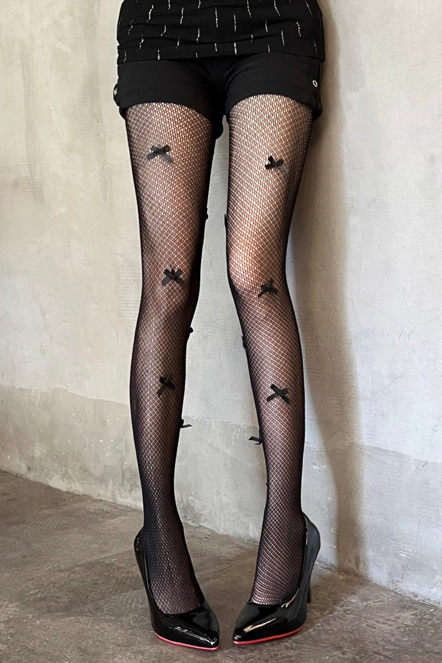 Ballet bow hollow pantyhose