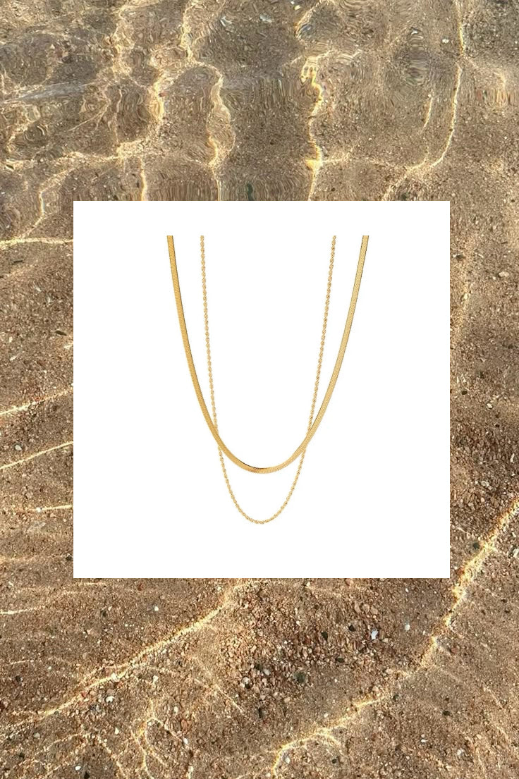 Starfish Earrings+Layered Necklace
