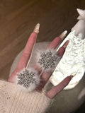Frosty Fluff Snow Hair Clips