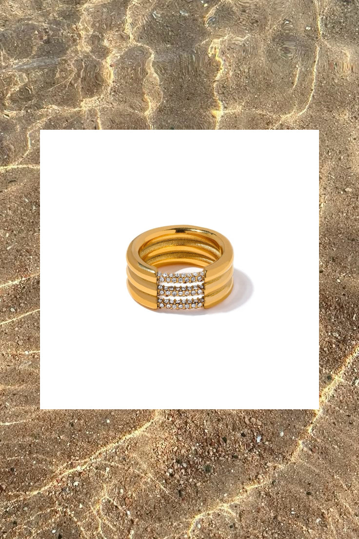 starfish Shell Rings Bracelet 8 pieces Set