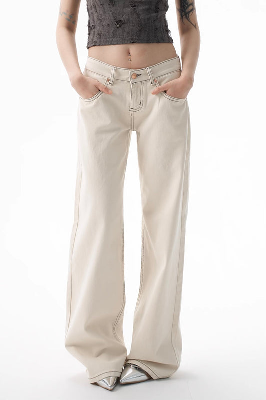 Apricot low rise jeans