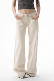 Apricot low rise jeans