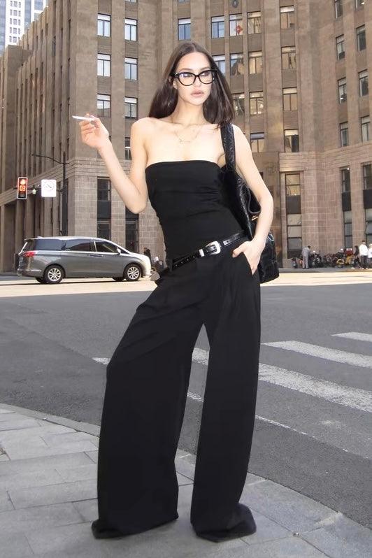 Straight suit pants