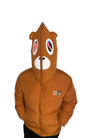 Dropout Bear Full Zip Embroidered Down plush Jacket