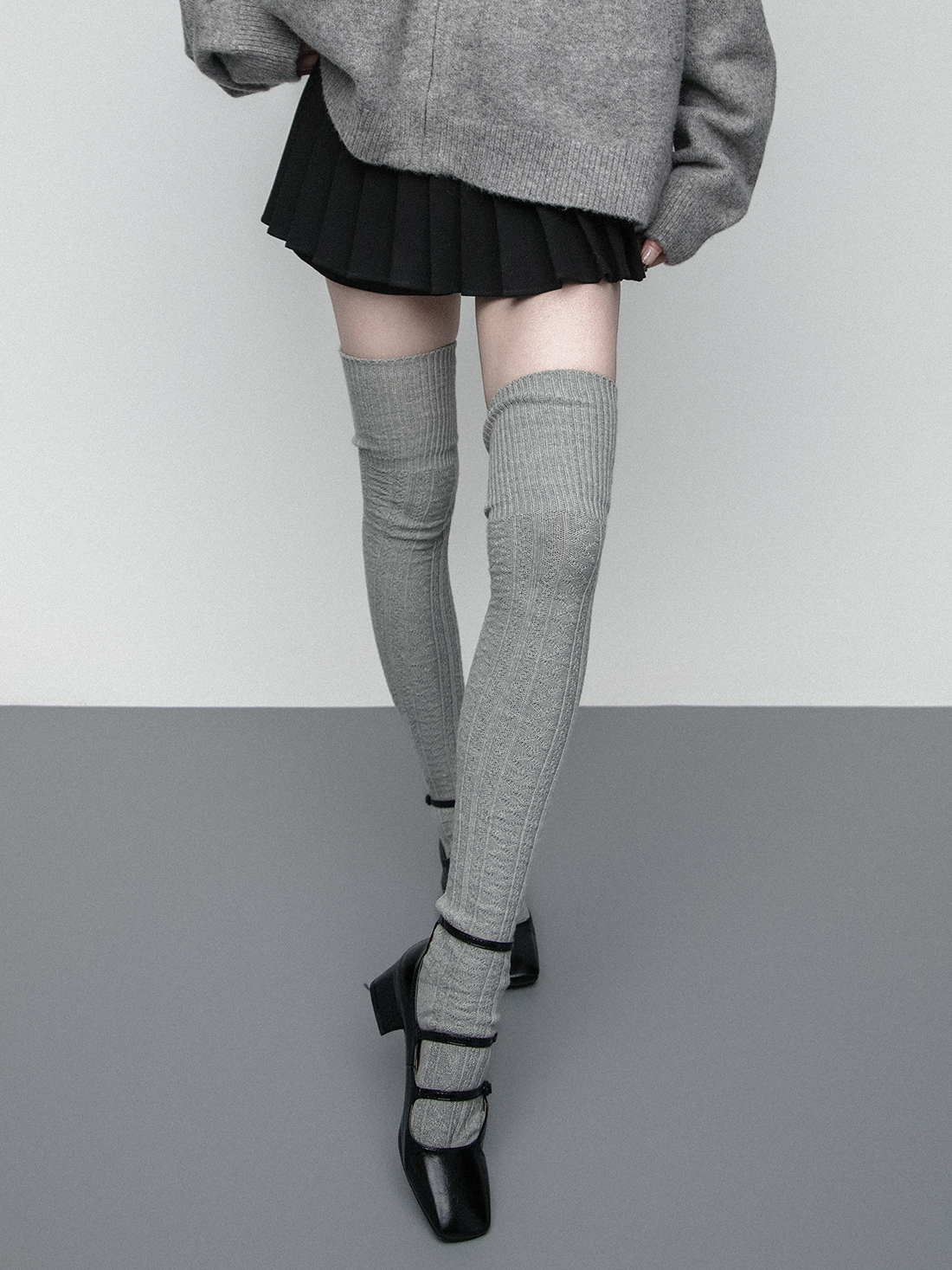 thickened cotton thigh stockings