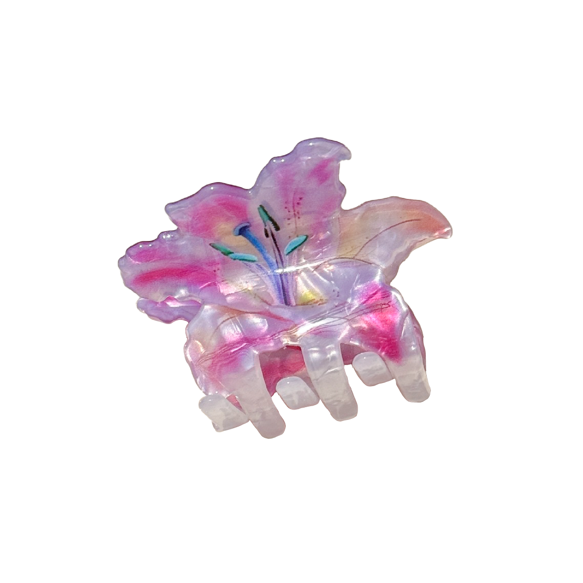 Spring Garden Flower Hair Shark Clip