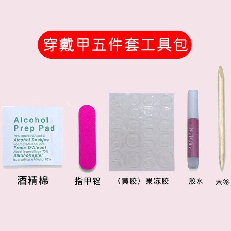 Three dimensional carved French nail art almond shaped handmade nail tip