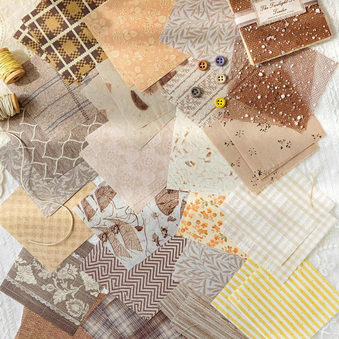 44pics Scrapbooking Fabric Journal Fabric Embellishments