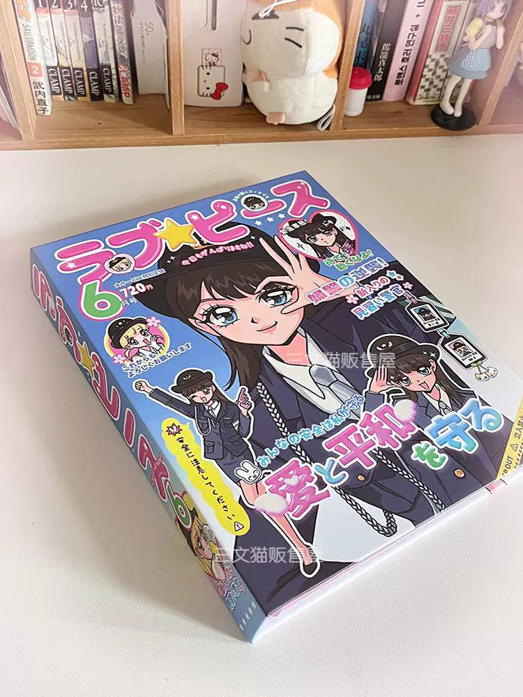 Showa Girl A5 Four Palace Grid Album 3-inch Small Card Storage Book