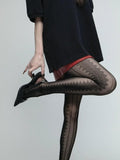 Lace hook tights