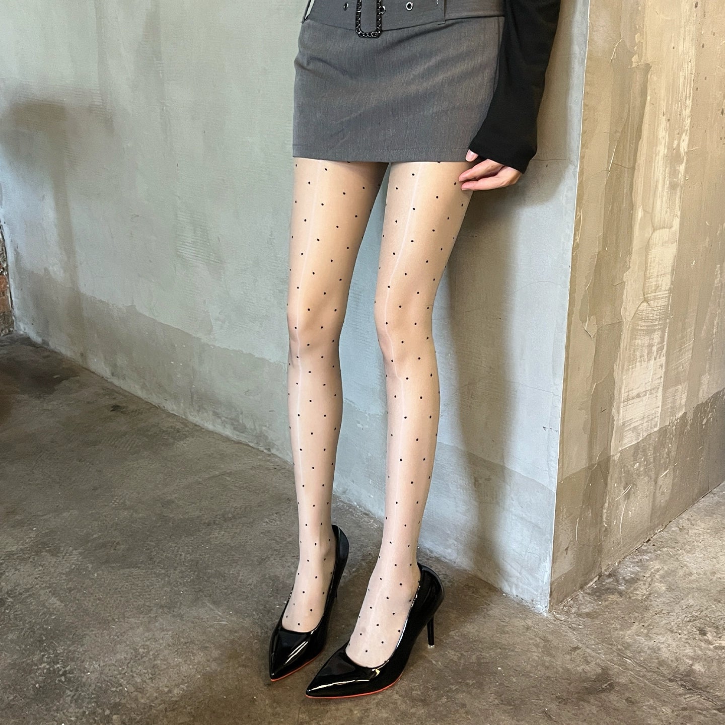 Aurora wave point stockings and pantyhose