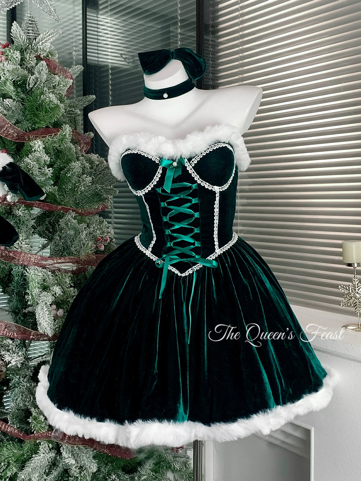 Red Velvet Dress for Christmas