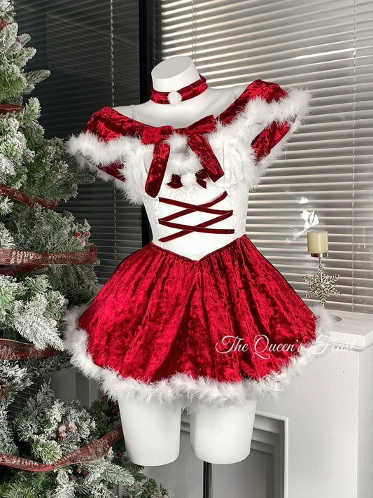 Snowfall icing | Christmas costume dress