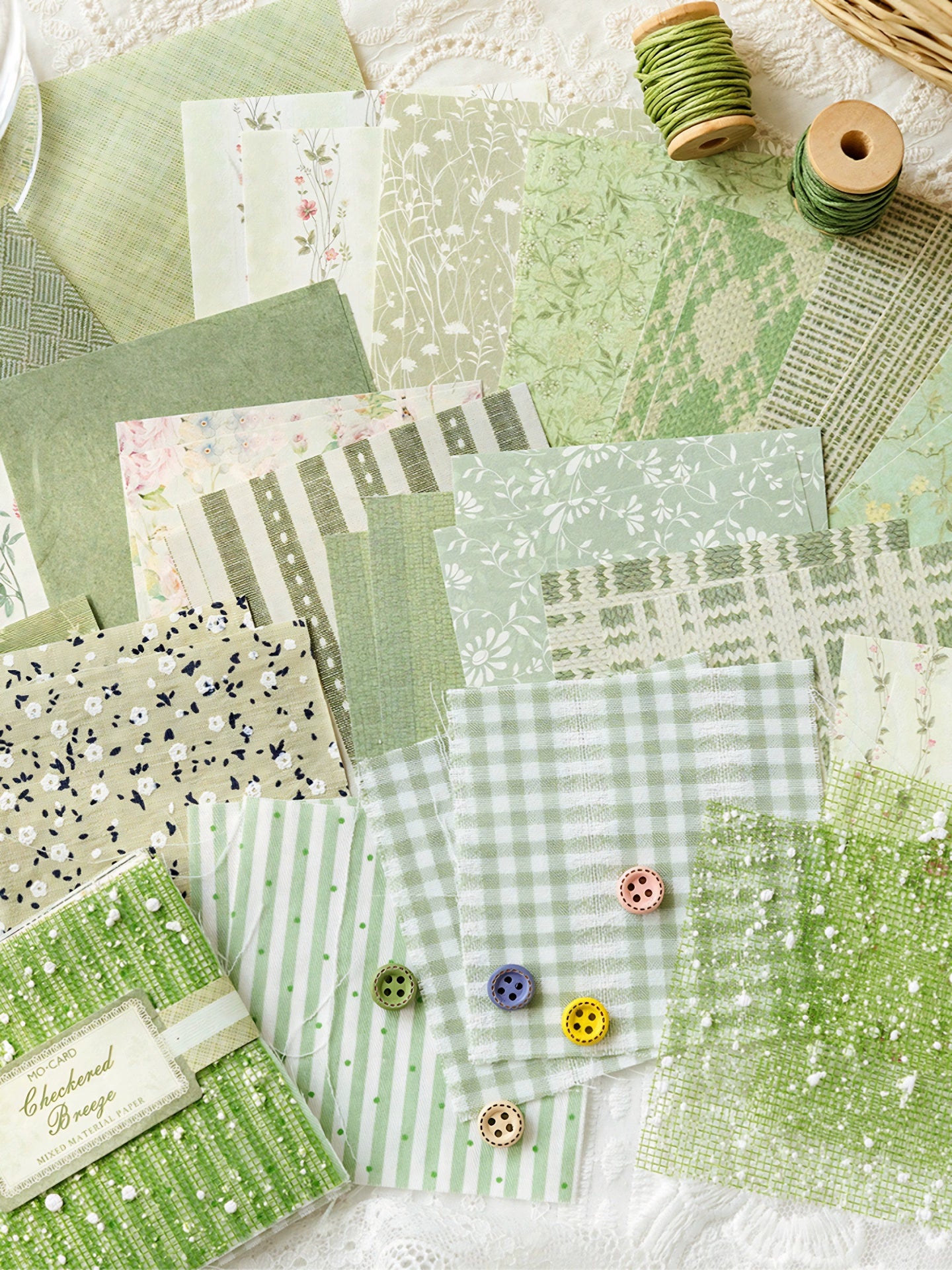 44pics Scrapbooking Fabric Journal Fabric Embellishments