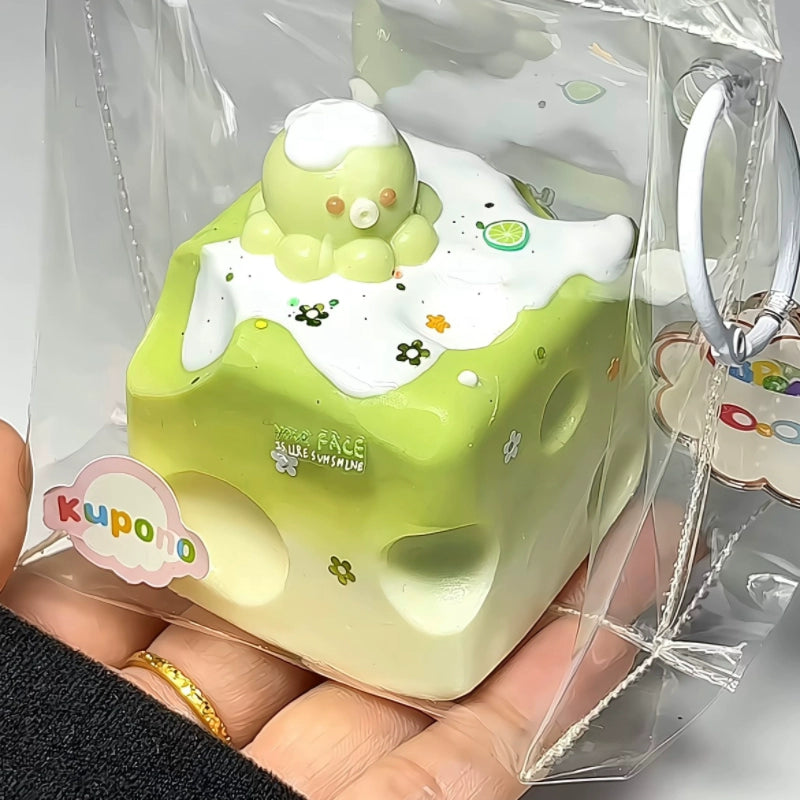 Green Matcha Octopus Cheese Squishy