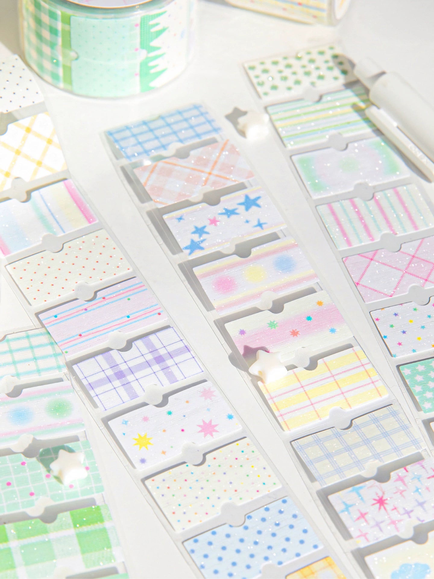 Cute label, hand tent tape, cream salt label sticker