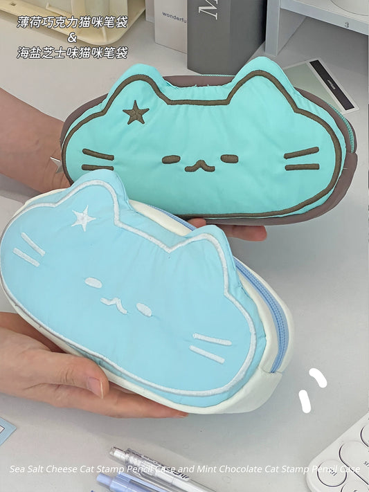 Mint Star Cat Pen Case