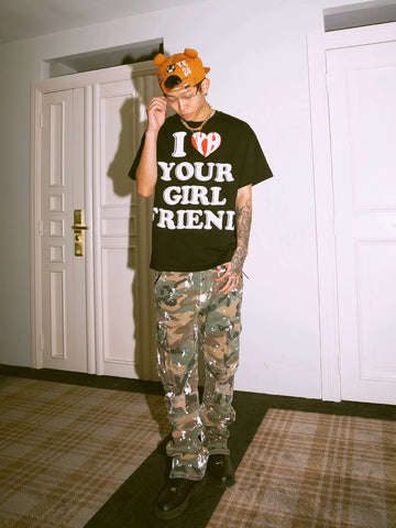 Dropout Bear Hat Adjustable Flat-brimmed Hat