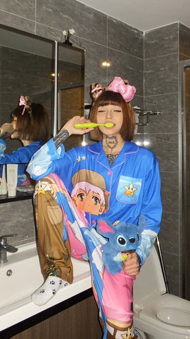 Pinkboy pink boy German velvet pajamas