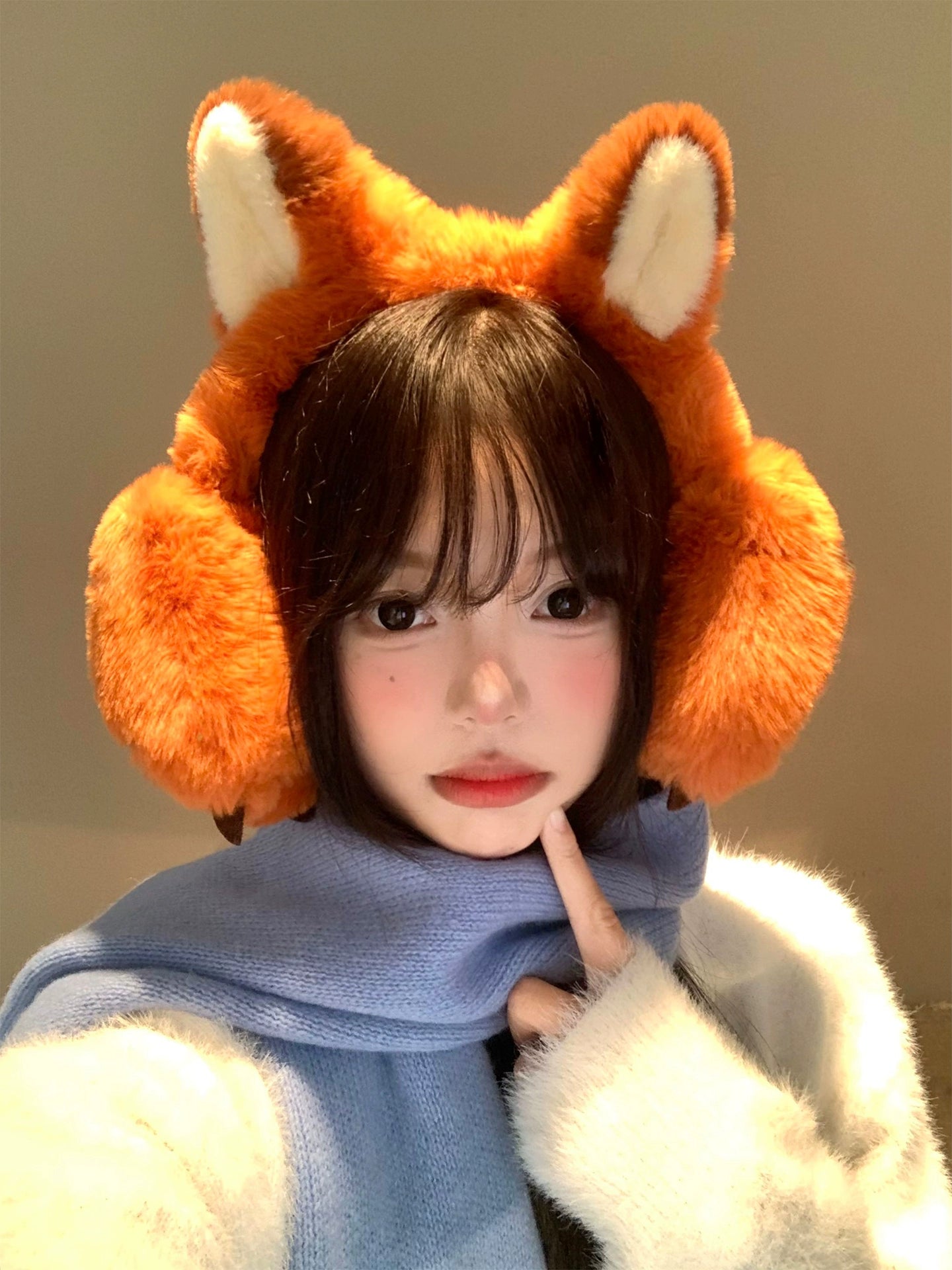 Fox plush earmuffs