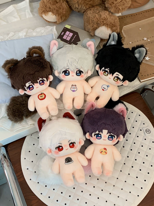 Love and Deep Space 10cm Tongren Little Wolf Series Cotton Doll