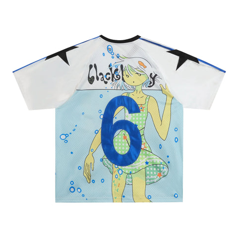 Octopus grass joint No. 6 light blue jersey