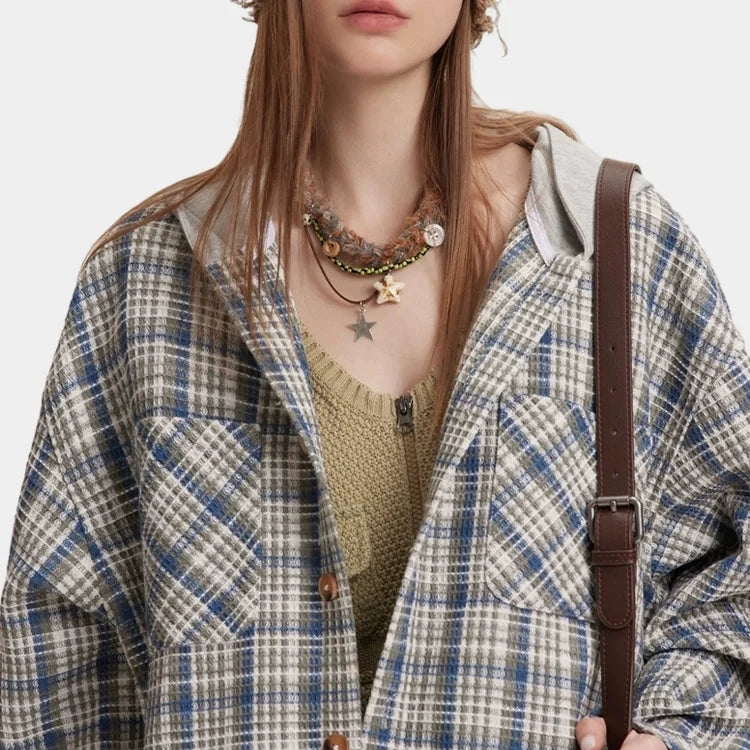 Y2K hippie wasteland style button plush choker