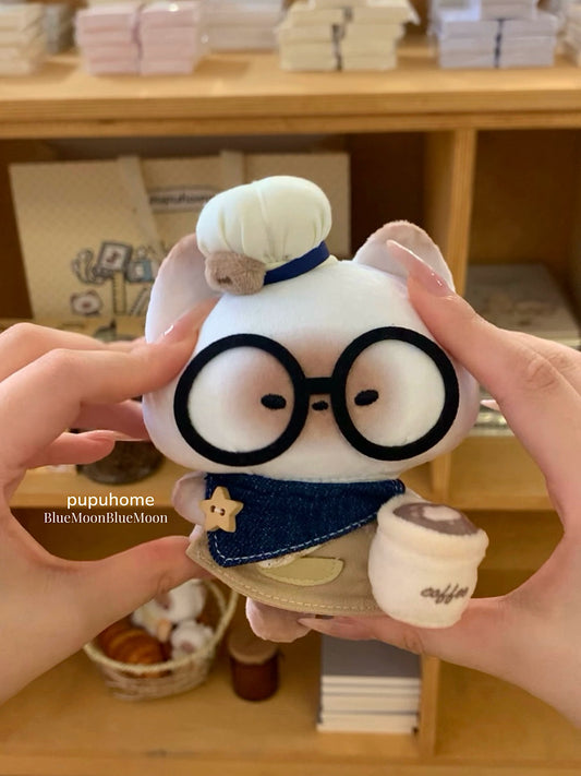 Mantou pupu [barista] themed cotton doll pendant