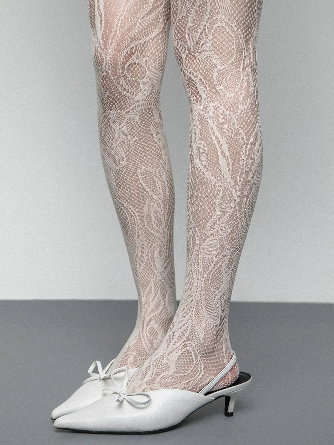 lace hollow mesh silk stockings