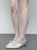 lace hollow mesh silk stockings