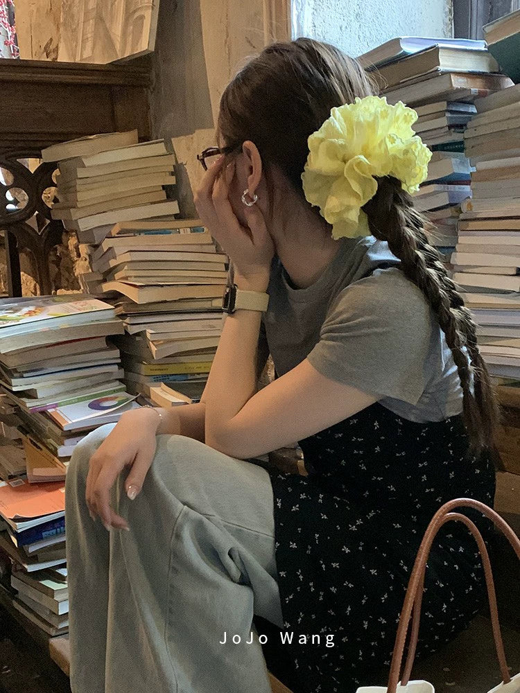 Lace premium chicken yellow multi-layer large intestine headband