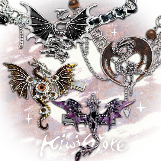 Y2K Heavy Industry Flying Dragon Relief Chocker Necklace