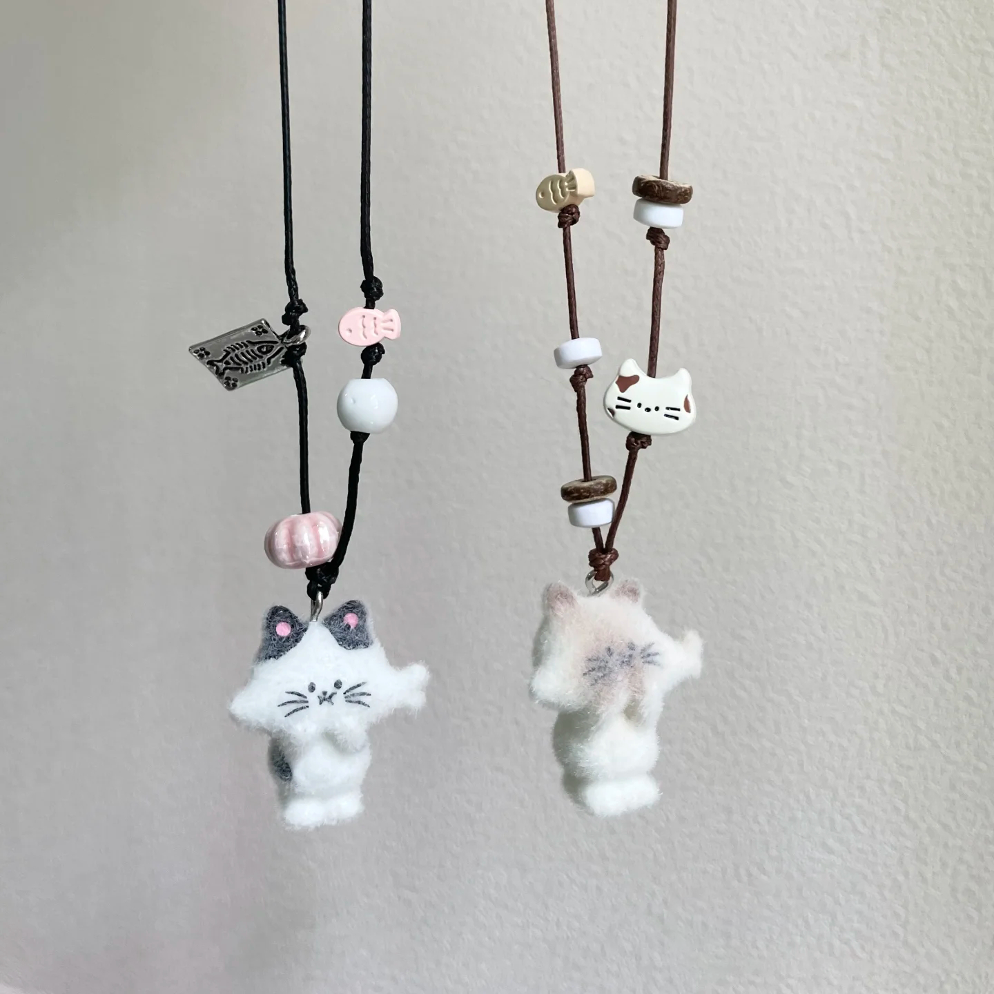 Y2K Mouth Full Kitten Plush Necklace