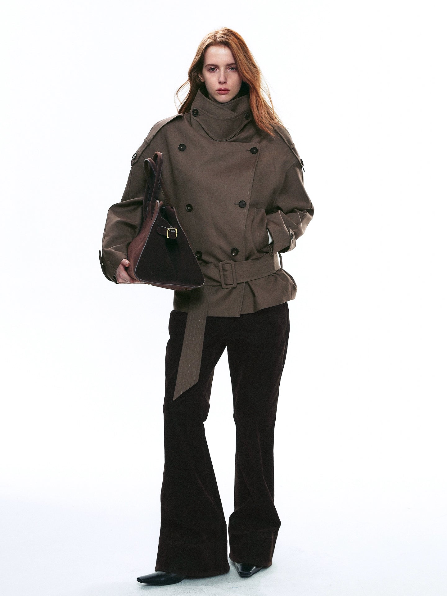 Large Stand Collar Coat