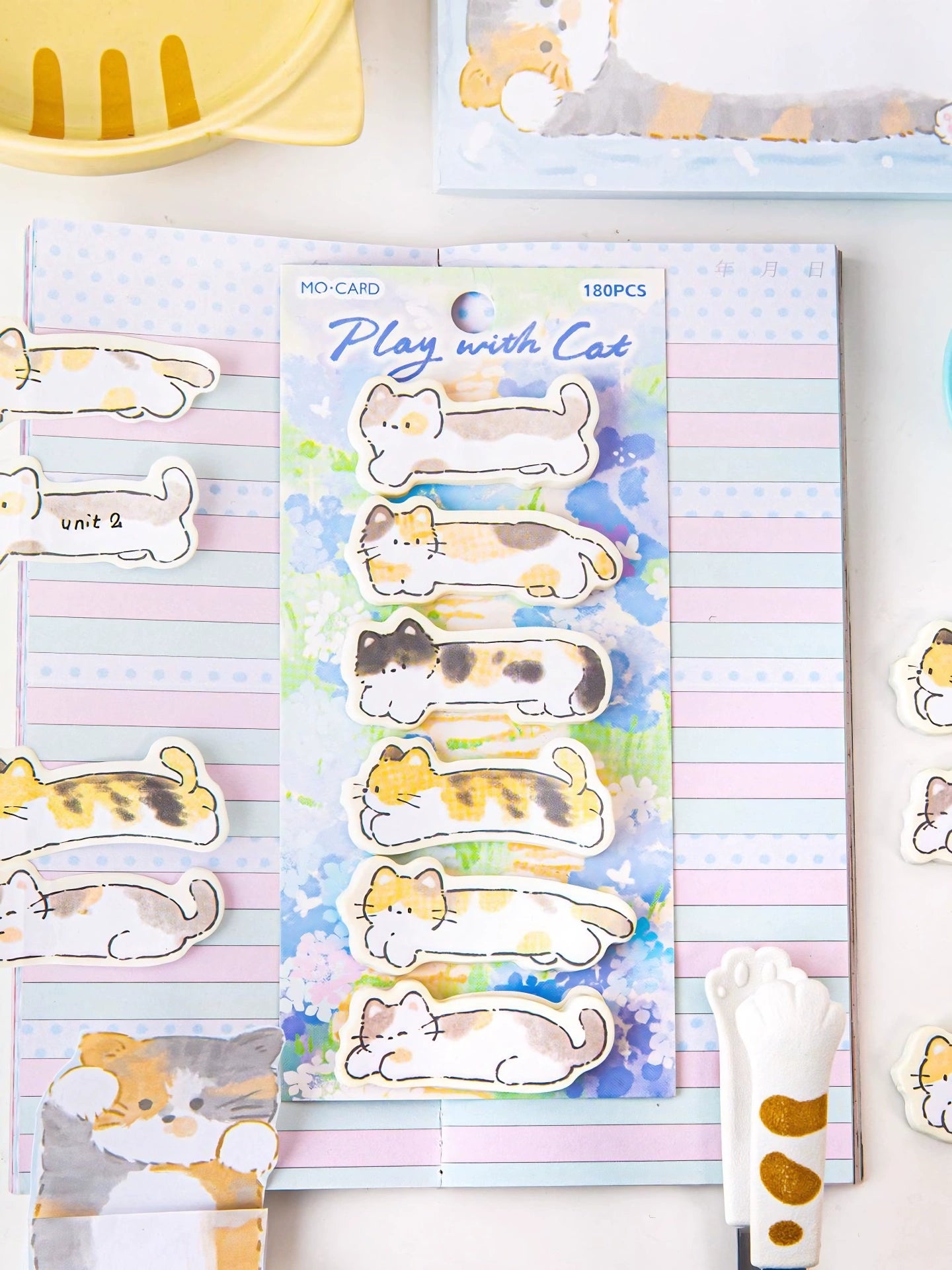 180pics Cat Twisted Egg Alien Index Sticker