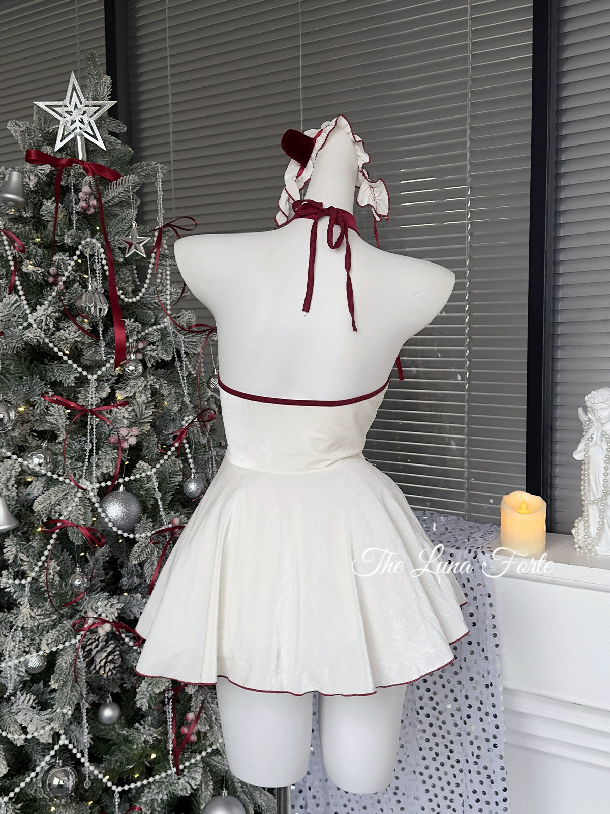 Christmas maid uniform set velvet