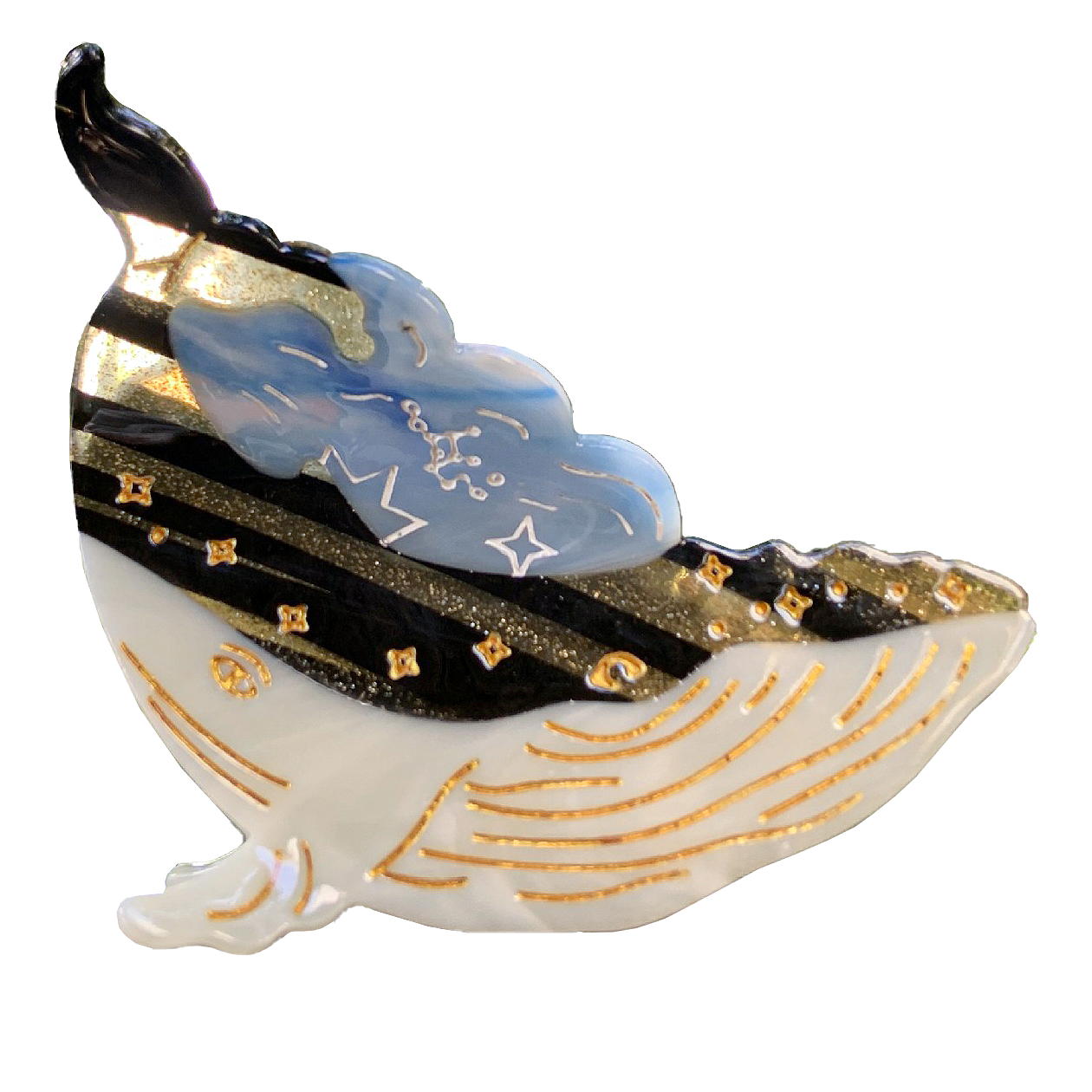 Starry Night Fantasy Fairy Tale Shark Clip