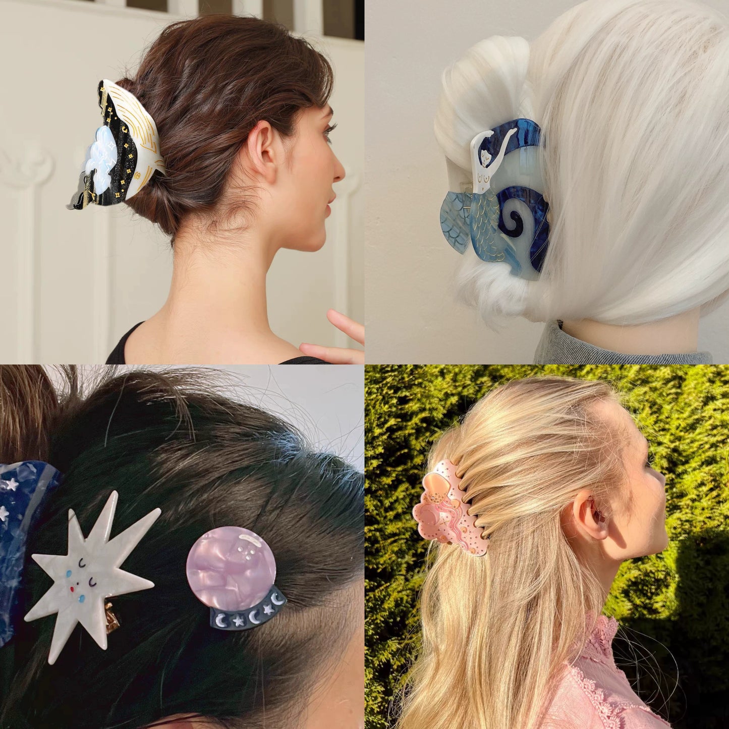 Starry Night Fantasy Fairy Tale Shark Clip