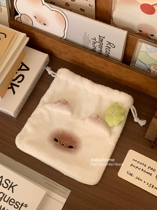 Mantou Cat Pupu Bundle Pocket Storage Bag
